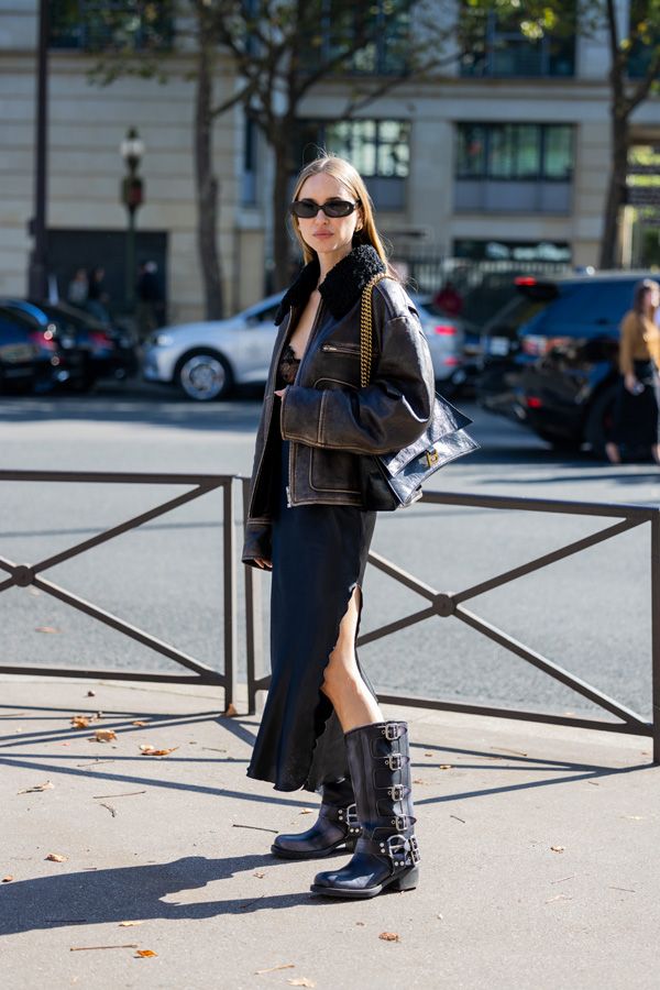 vestido lencero look