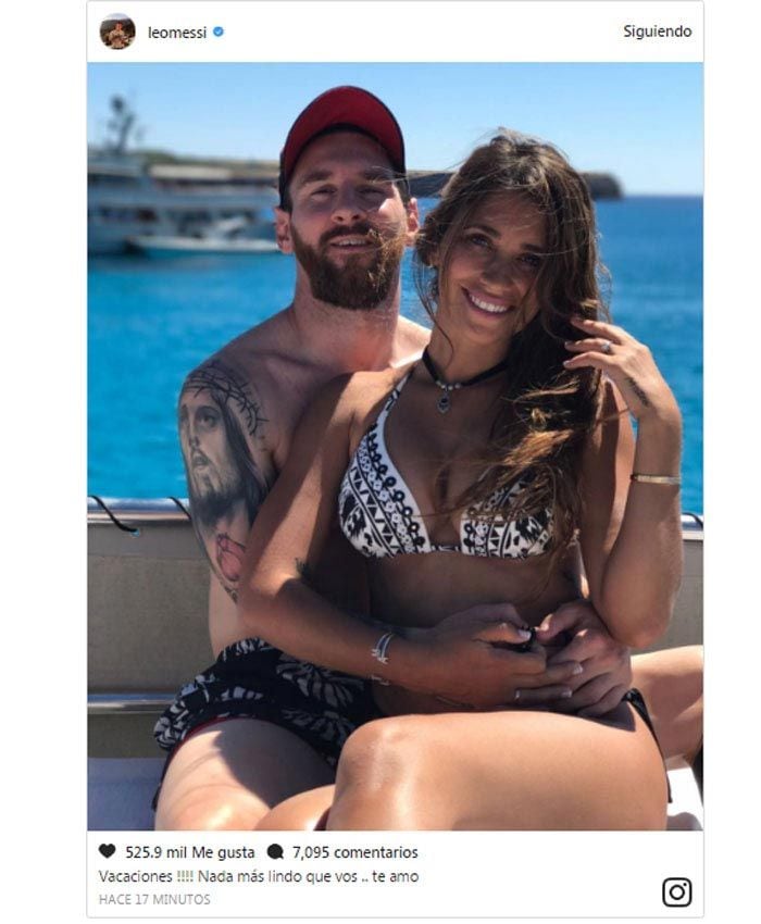 Leo Messi y Antonella Roccuzzo