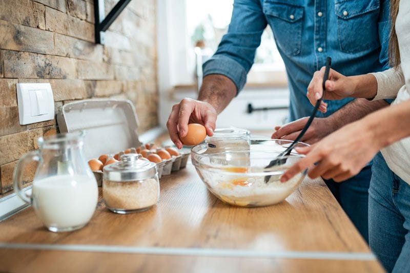 cocinar huevos