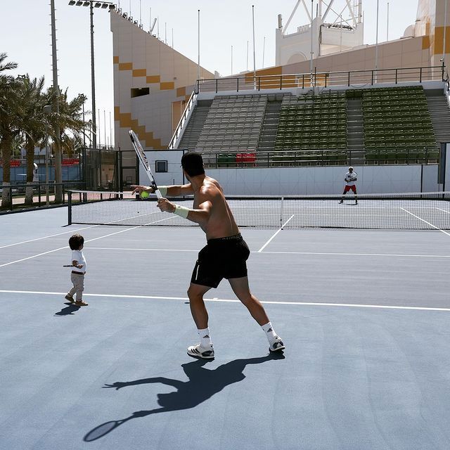 Fernando Verdasco y su hijo Miguel