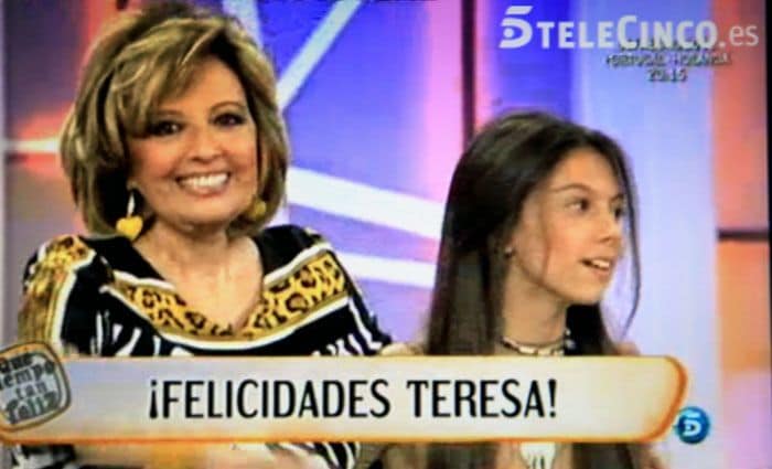 Alejandra Rubio en la víspera del cumpleaños de su abuela en el programa QTTF