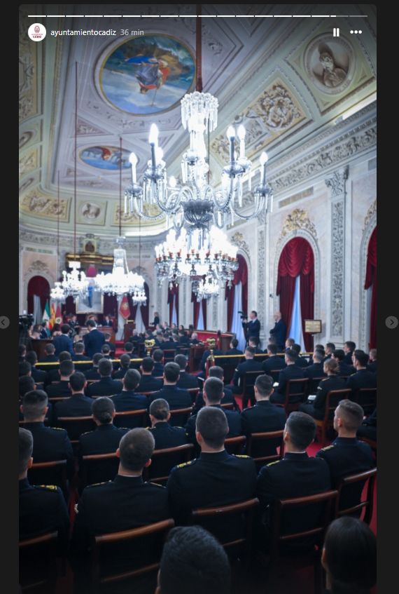 Princesa Leonor en el Ayuntamiento de Cádiz