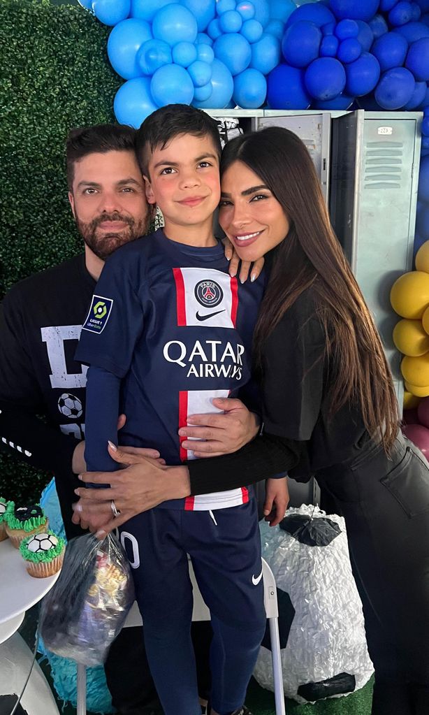 Alejandra Espinoza, Aníbal Marrero y su hijo Matteo