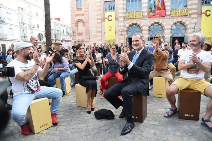 Los Reyes en el concierto Tempo de Luz en Cádiz