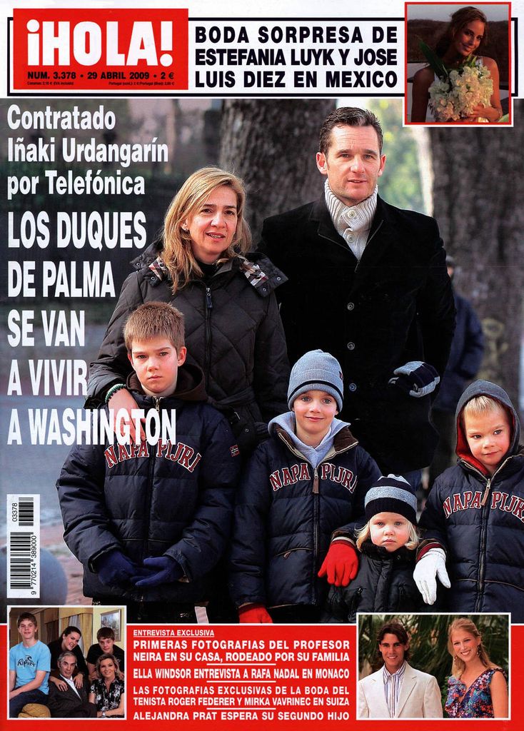 HOLA 4022. Portadas Cristina de Borbón e Iñaki Urdangarín.