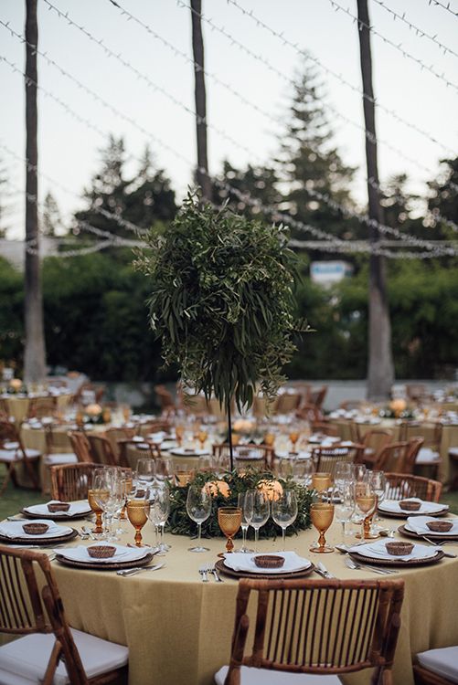 Decoración de boda al aire libre