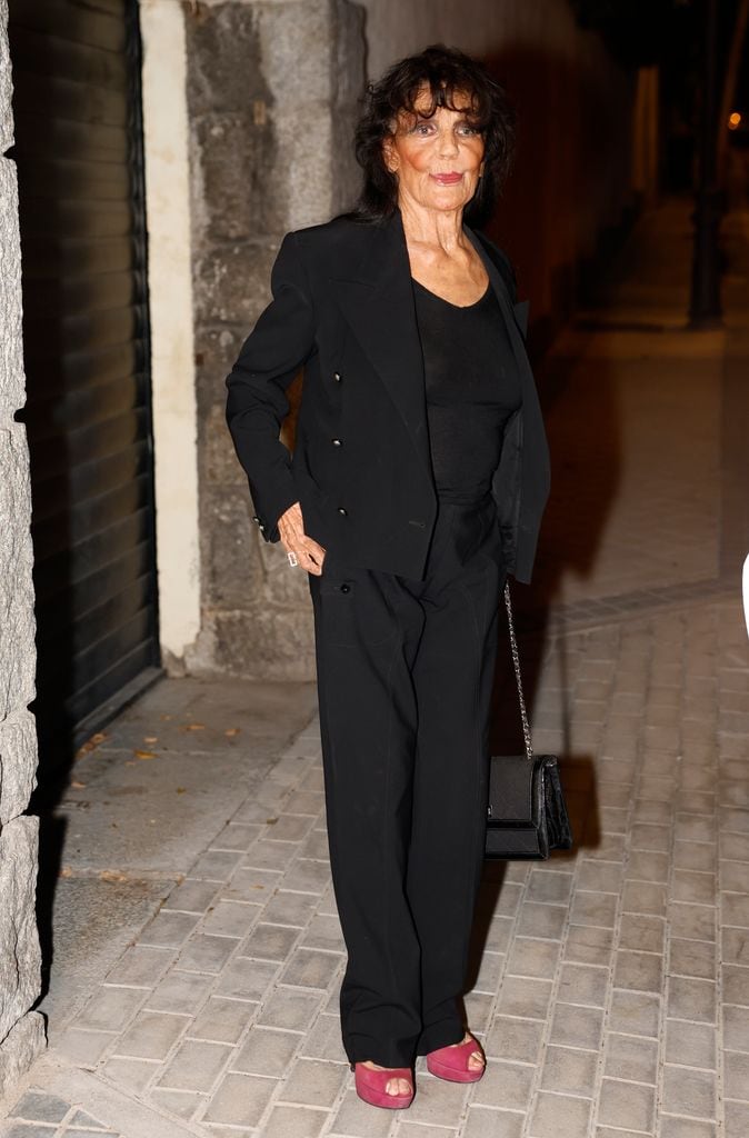 Lita Trujillo en el funeral de Carlos y Caritina Goyanes en Madrid, 23 de septiembre de 2024