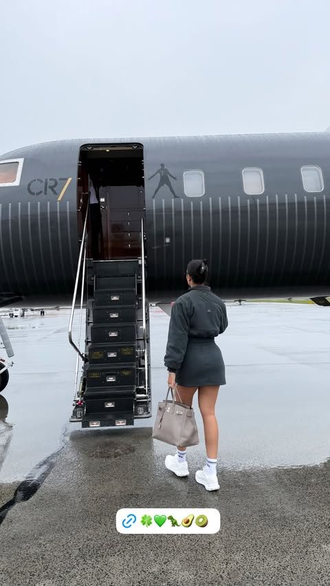 El nuevo avión  privado de Cristiano Ronaldo y Georgina