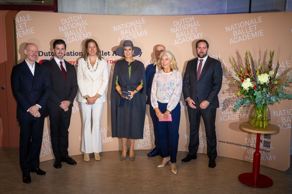 Queen Máxima of the Netherlands at the National Ballet Academy in Amsterdam