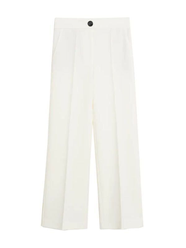 pantalon blanco mango