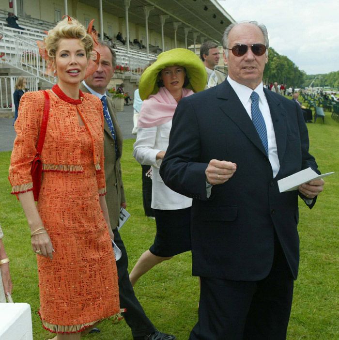 Gabriela de Leiningen junto a Karim Aga Khan IV