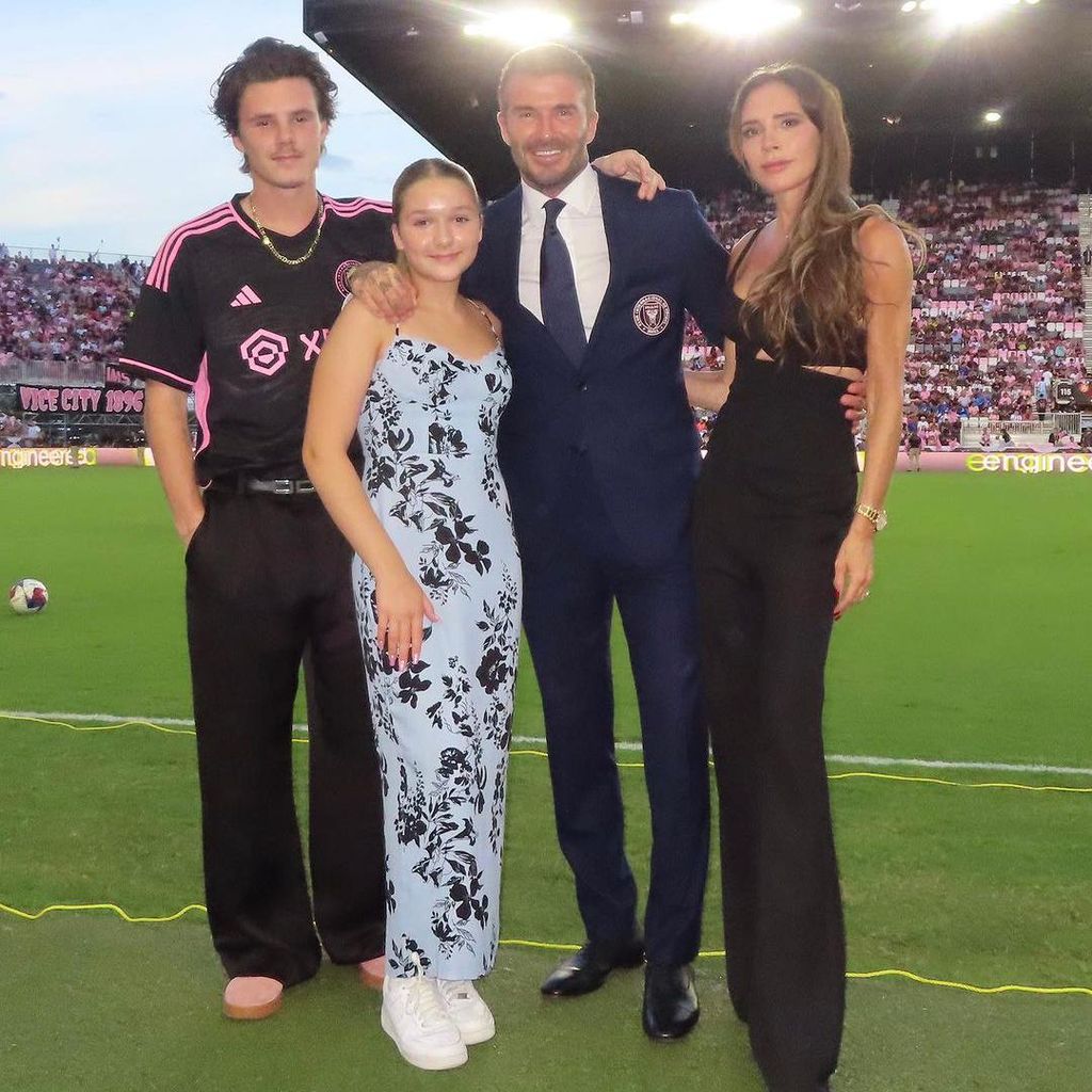 David, Victoria, Cruz y Harper Beckham