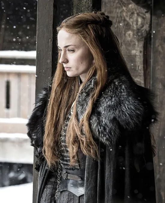 Sophie Turner como Sansa Stark en Juego de Tronos