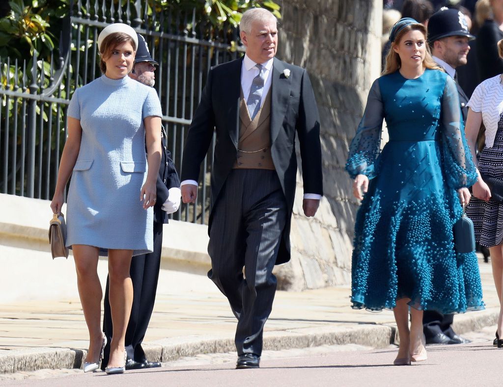 Andrés de York y sus hijas, Eugenia y Beatriz