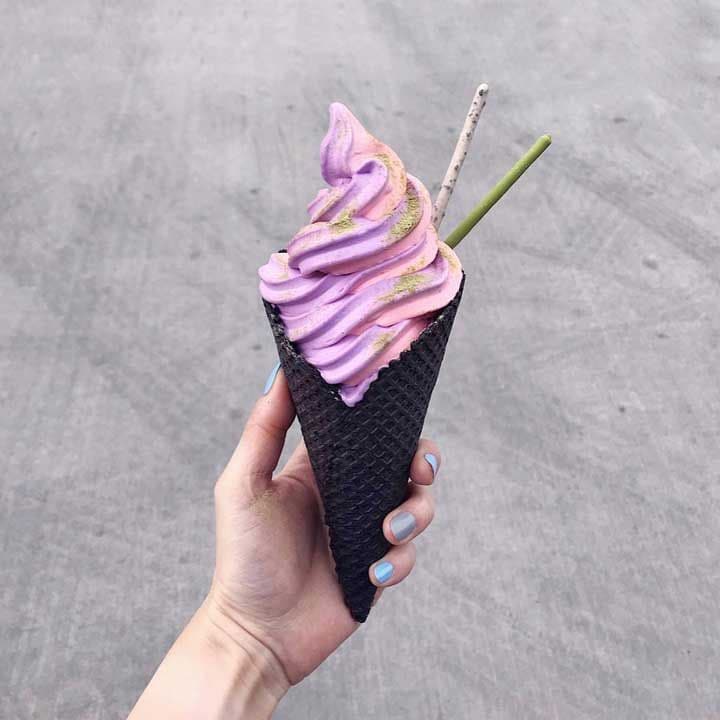 Helado de ube