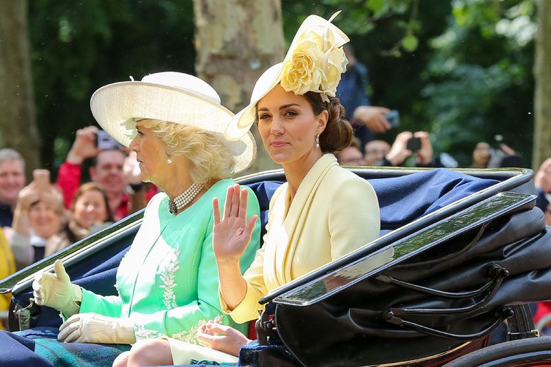 Duquesa de Cambridge y duquesa de Cornualles en el Trooping the Colour