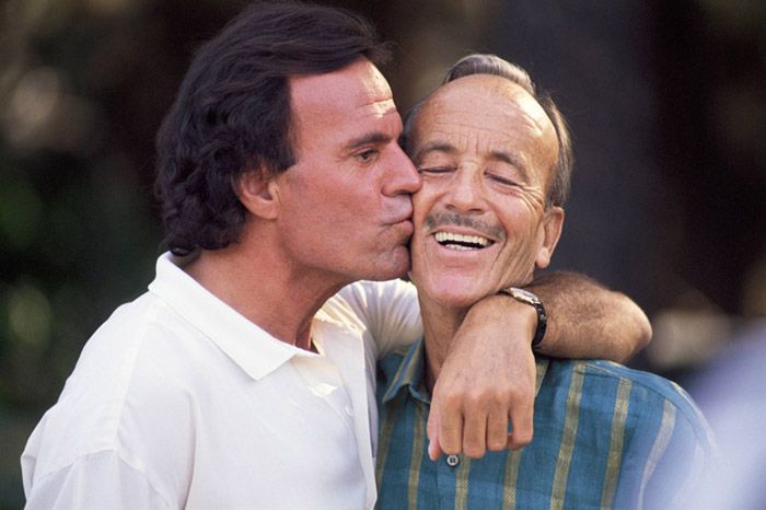 Julio Iglesias con su padre 