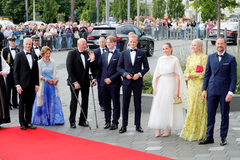 Ingrid de Noruega con su familia 