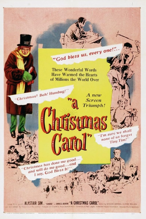 Cartel "Cuento de Navidad" (A Christmas Carol, 1951)