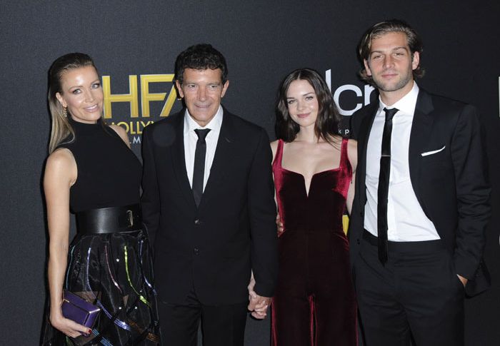 Nicole Kimpell, Antonio Banderas, Stella del Carmen y Eli Meyer