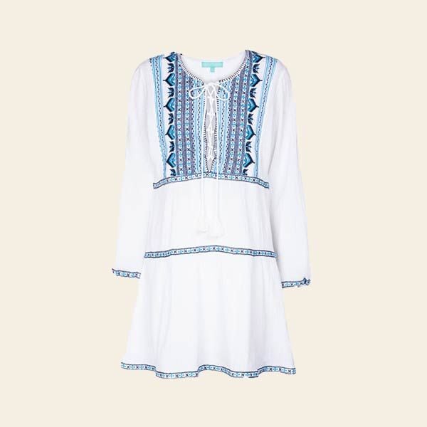 vestido blanco boho playa