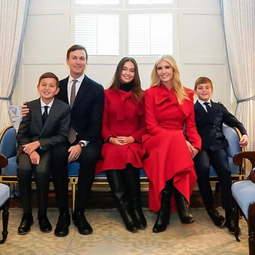 Ivanka Trump y sus hijos 