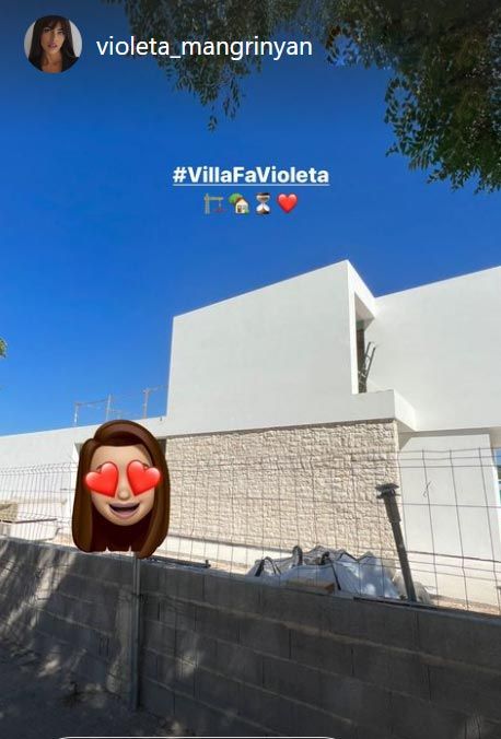 Violeta Magriñán, obras de la nueva casa