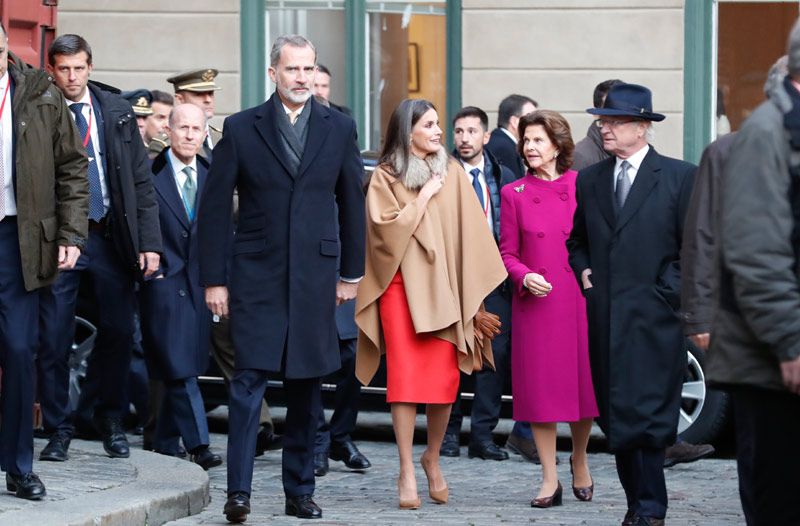 Reyes Felipe y Letizia y reyes de Suecia