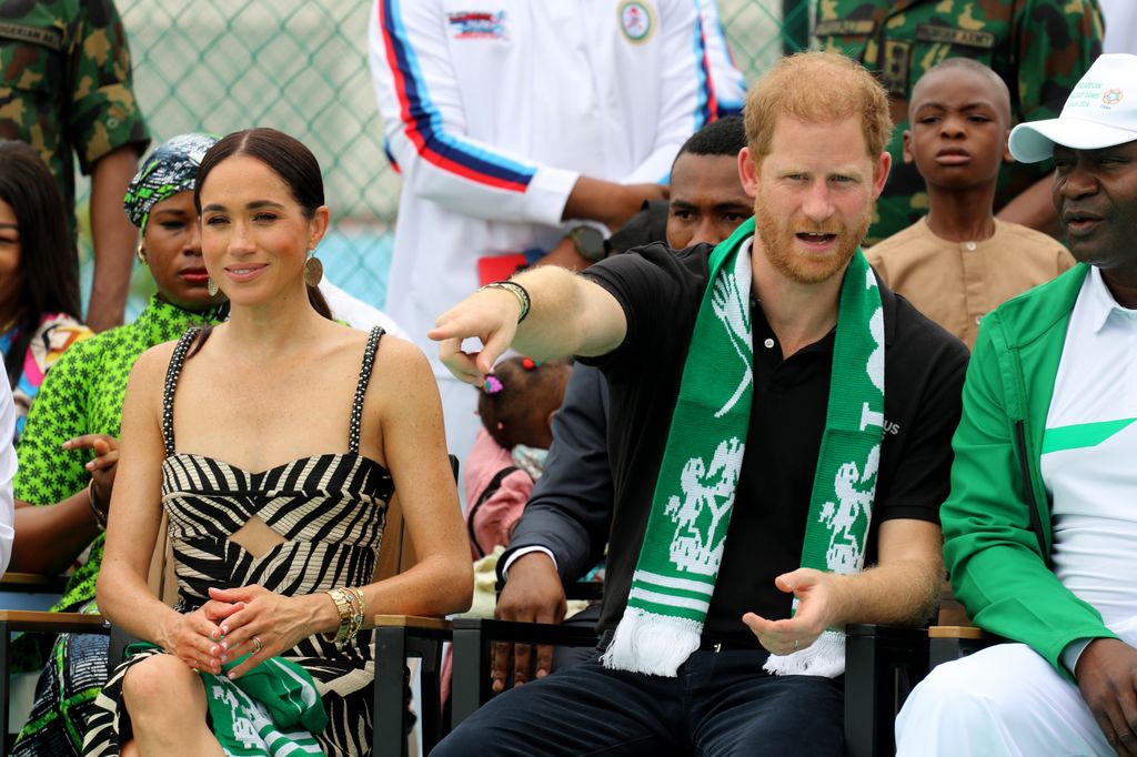 El Príncipe Harry y Meghan Markle, los Duques de Sussexx, en Nigeria