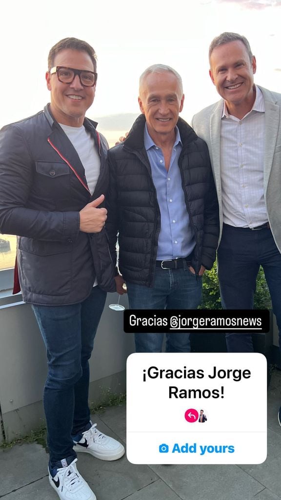 Raúl González, Jorge Ramos y Alan Tacher