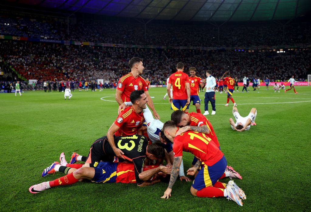 Celebración de 'La Roja' en la final de la Eurocopa 2024