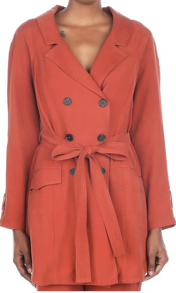 long sleeve trench coat de shoptiques