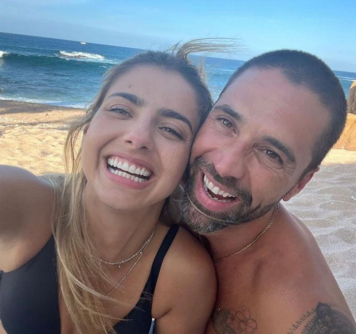 Michelle Renaud y su novio 