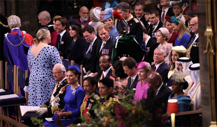 Harry durante la ceremonia de coronación