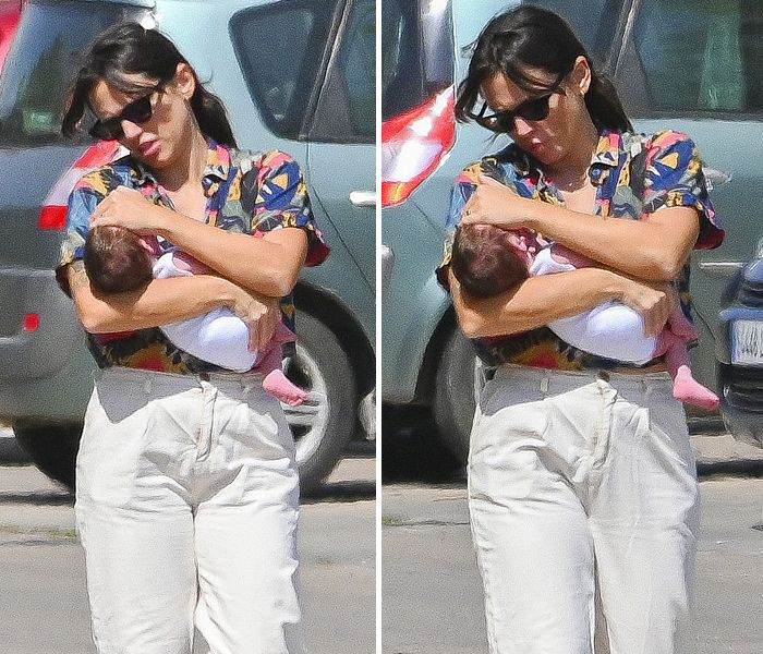 María Casado y Martina diRosso con su hija Daniela