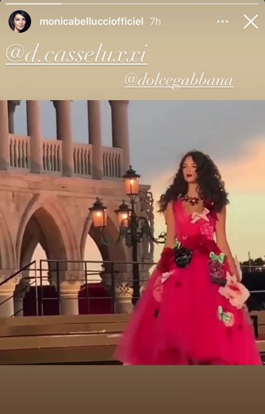 Deva Cassel en el desfile de Dolce & Gabbana