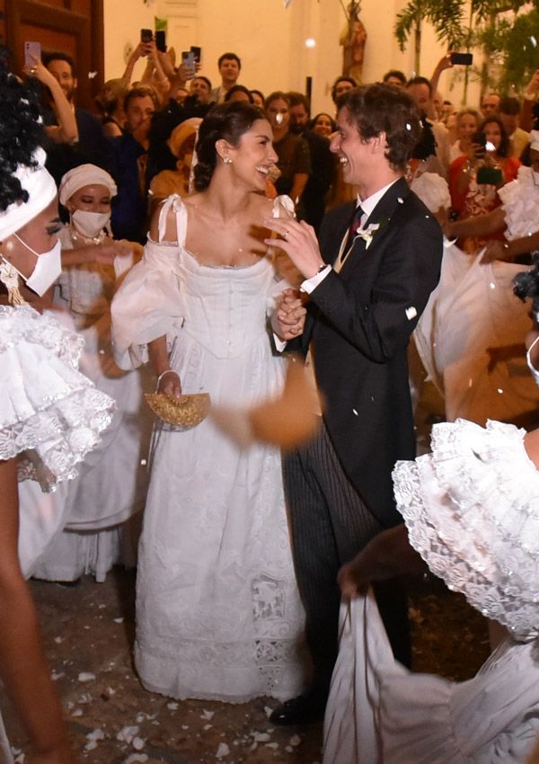 Claudia Echavarría y Josef-Emanuel de Liechtenstein en su boda