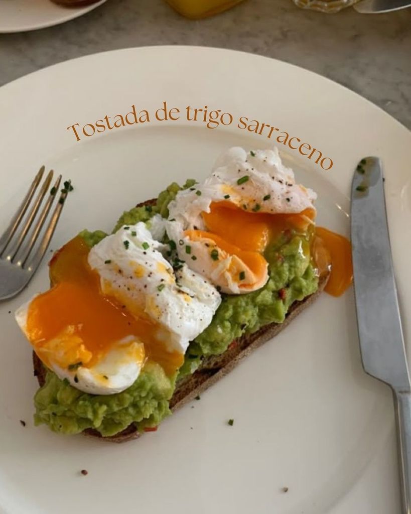 La tostada con huevo y aguacate de Ariadne Artiles