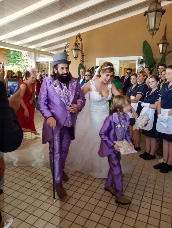 Juan Miguel Martínez en la boda de su hija