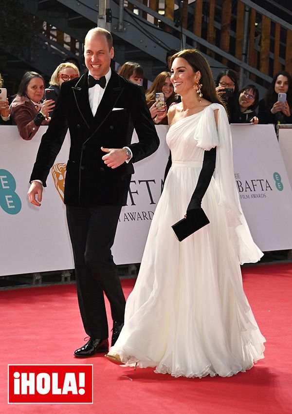 Kate Middleton y el príncipe Guillermo en los Premios BAFTA 2023