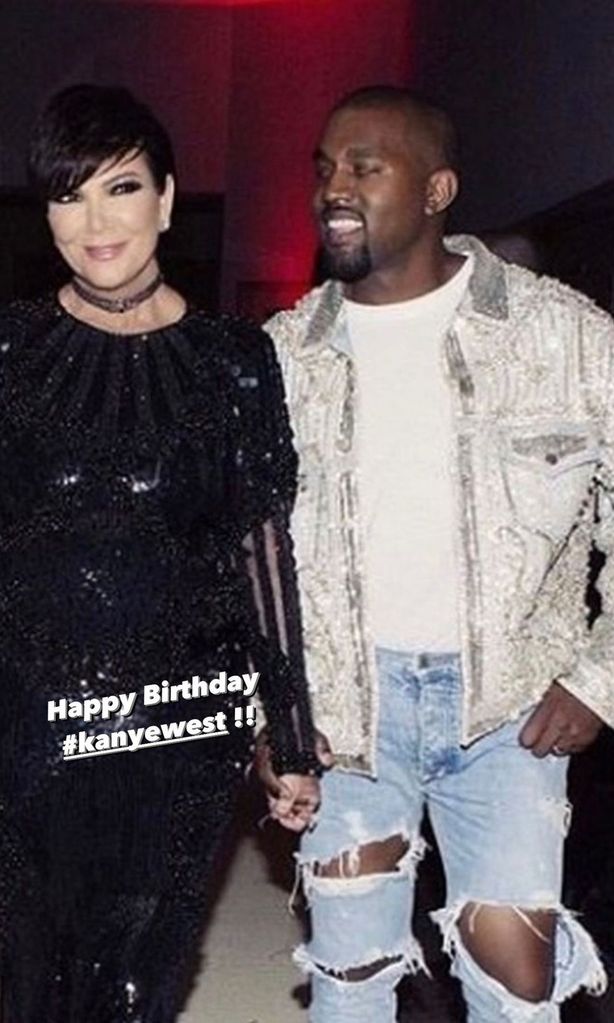 Kris Jenner y Kanye West