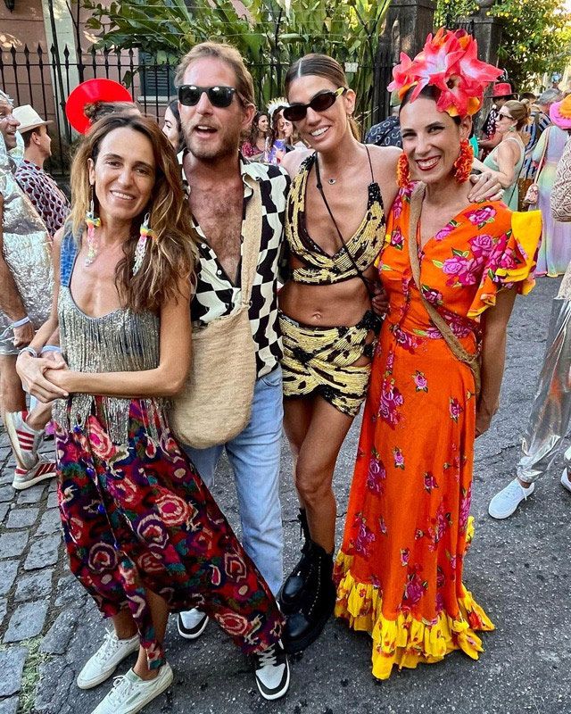 Coco Brandolini, Andrea Casiraghi, Bianca Brandolini y Tatiana Santo Domingo 