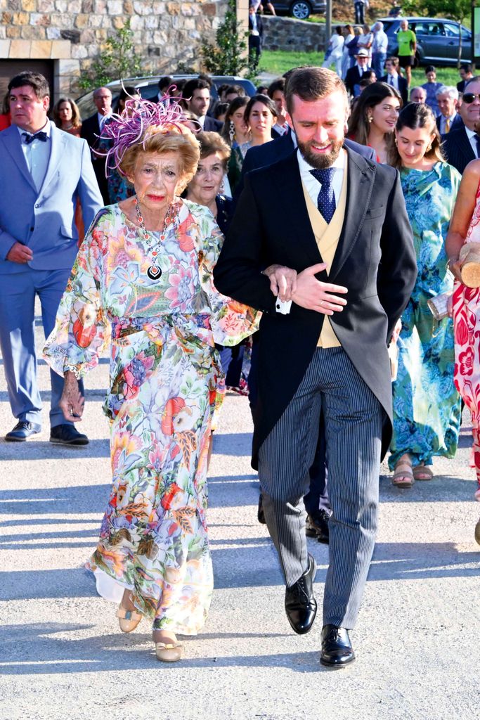 Piru Urquijo en la boda de su nieta