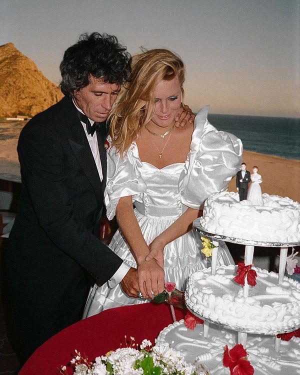 Keith Richards el día de su boda