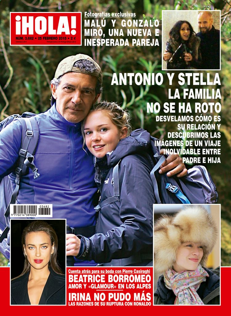 Antonio Banderas y su hija protagonizan la portada de HOLA