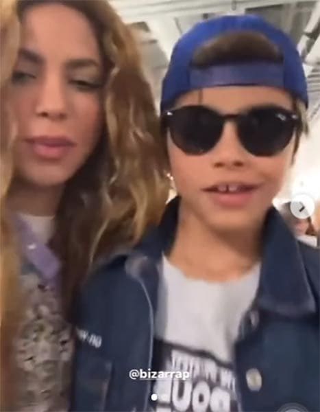 Shakira bromea con su hijo como clon de Bizarrap