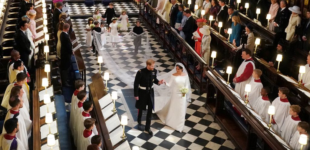 Meghan Markle el día de su boda con el príncipe Harry