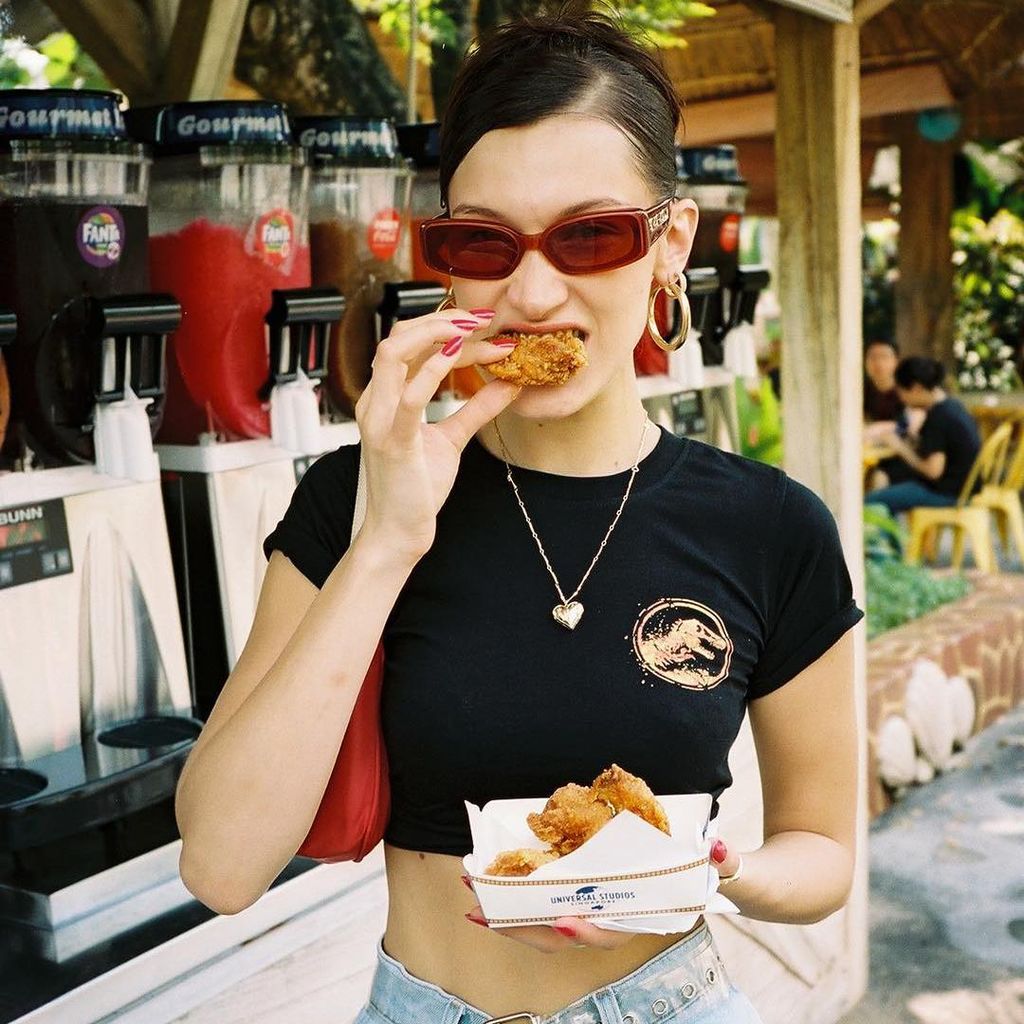 bella hadid es fan de los nuggets