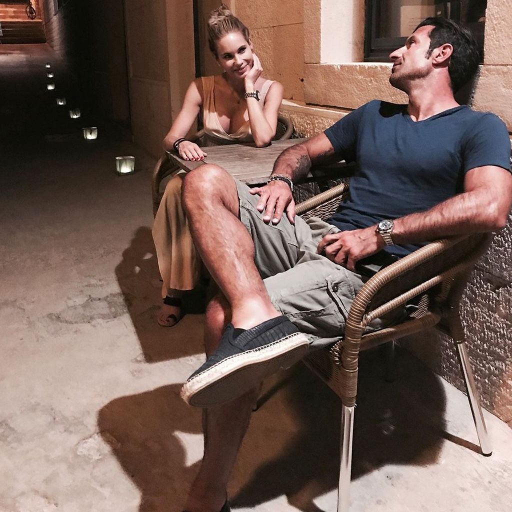 Helen Svedin y Luis Figo