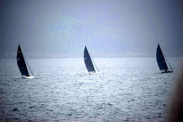 Los barcos que participan en la competición